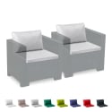 Cuscini ricambio salotto rattan impermeabili Bica Grand Soleil set 2 posti Vendita