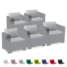 Ensemble de 5 coussins de rechange imperméables pour salon de jardin en rotin Bica Grand Soleil Réductions