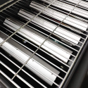 Barbecue à gaz en acier inoxydable BBQ 3 brûleurs étagères pliantes Romesco Fr Remises
