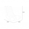 Chaise de jeu ergonomique Floor Rockers avec haut-parleurs Bluetooth Dragon 