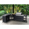 BBQ Eckgestell Edelstahl Gasgrill 4+1 Brenner mit Spüle Mustard Verkauf