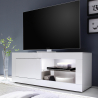 Moderner weißer TV-Ständer mit offener Seitentür Creta Angebot