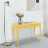 Tavolino consolle scrivania mobile ingresso shabby chic legno 106x47cm Toscano 