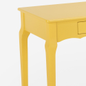 Tavolino consolle scrivania mobile ingresso shabby chic legno 106x47cm Toscano 