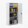 Büroschrank mit 2 Türen für Dokumente mit Schloss 90x40 H180 Tambora Light Angebot