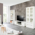Niedriger TV-Ständer im rustikalen weißen Design 160cm Spinle Katalog