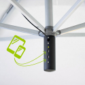 Pendelschirm 3x3 Garten Solarmodul Usb Ladegerät Anti UV Power Eigenschaften