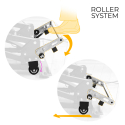 Poltrona relax in tessuto sistema alzapersona 2 motori reclinabile roller system Greta 