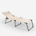 2er Set Liegestühle Strandliegen Sonnenliegen aus Aluminium für Strand und Garten Mauritius 