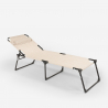 2er Set Liegestühle Strandliegen Sonnenliegen aus Aluminium für Strand und Garten Mauritius 