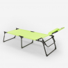 Set 4 lettini spiaggia mare giardino pieghevoli in alluminio Mauritius Acquisto
