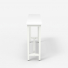 Consolle tavolino 120x40cm mobile ingresso legno metallo bianco Welcome light 