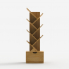 Libreria design moderno 8 scaffali cassetto soggiorno ufficio Treebook 120 