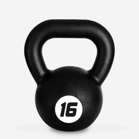 Kettlebell in ferro peso 16 kg sfera maniglia cross training fitness Kotaro Promozione