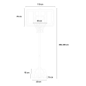 Canestro basket professionale portatile altezza regolabile 250 - 305 cm NY Modello