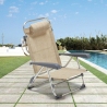 Liegestuhl Strandstuhl Klappbar mit Armlehne aus Aluminium für Strand Gargano Katalog