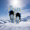 Ciaspole racchette da neve alluminio ramponi bastoni regolabili Everest Offerta
