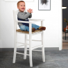 Hochhocker für Kinder Hochstuhl mit Strohsitz Baby Angebot