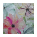 Handgemalte florale Malerei auf Leinwand 40x40cm Frühling Verkauf