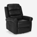 Poltrona relax elettrica massaggiante riscaldante alzapersona con ruote Isabel Offerta