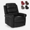Poltrona relax elettrica massaggiante riscaldante alzapersona con ruote Isabel Promozione