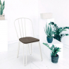 chaise industrielle en acier style pour bar et cuisine design ferrum 