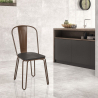 sedie design industriale stile acciaio per bar e cucina ferrum one Acquisto