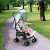 Poussette canne enfants 15 kg pliable dossier inclinable 4 roues Buggago 