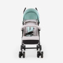Poussette canne enfants 15 kg pliable dossier inclinable 4 roues Buggago 