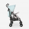 Poussette canne enfants 15 kg pliable dossier inclinable 4 roues Buggago 