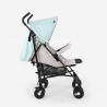Poussette canne enfants 15 kg pliable dossier inclinable 4 roues Buggago 
