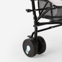 Poussette canne enfants 15 kg pliable dossier inclinable 4 roues Buggago 