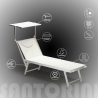 2er Set Liegestühle Strandliegen Sonnenliegen aus Aluminum Santorini 