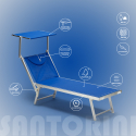 2er Set Liegestühle Strandliegen Sonnenliegen aus Aluminum Santorini Angebot
