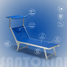 2 Lettini spiaggia mare prendisole professionali in alluminio Santorini Offerta