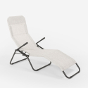 2er Set Strandliegen Liegestühle Sonnenliegen klappbar aus Stahl für  Strand und Garten Pasha 