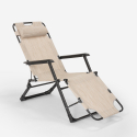 2er Set Liegestühle Strandliegen Sonnenliegen klappbar für Garten und Strand Emily Lux Zero Gravity Sales