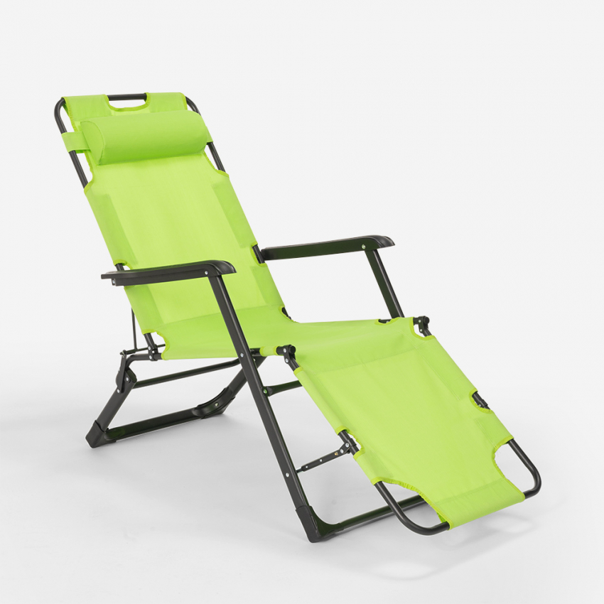 Emily Lux Zero Gravity 2 klappbare Liegestühle Sonnenliege Strandliege