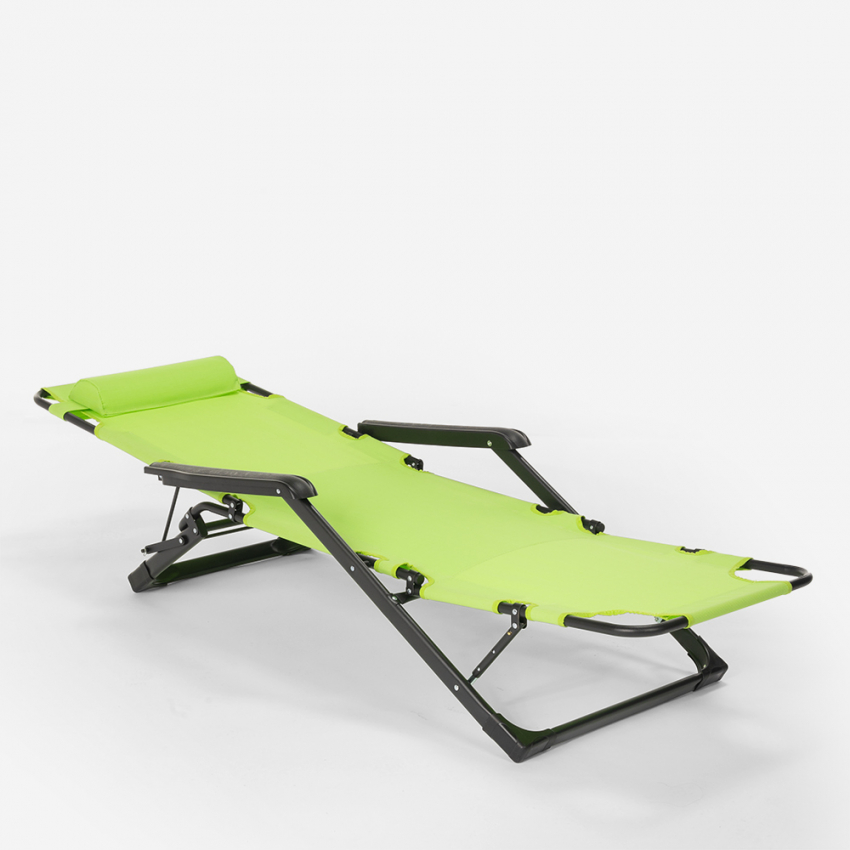 Emily Lux Zero Gravity 2 klappbare Liegestühle Sonnenliege Strandliege