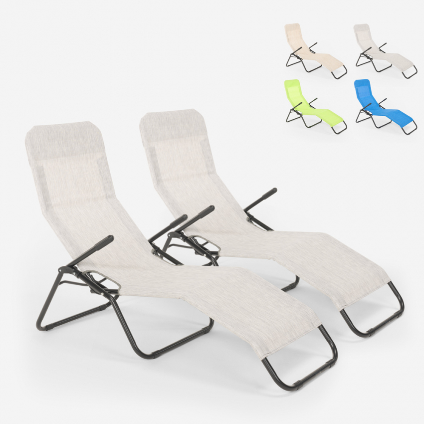 2er Set Strandliegen Liegestühle Sonnenliegen klappbar aus Stahl für Strand und Garten Pasha Kosten 2er Set Strandliegen Liegestühle Sonnenliegen klappbar aus Stahl für Strand und Garten Pasha Kosten