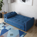 Banquette clic-clac 185 x 90 deux places en tissu avec coffre Zalto Achat
