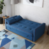 Banquette clic-clac 185 x 90 deux places en tissu avec coffre Zalto Achat