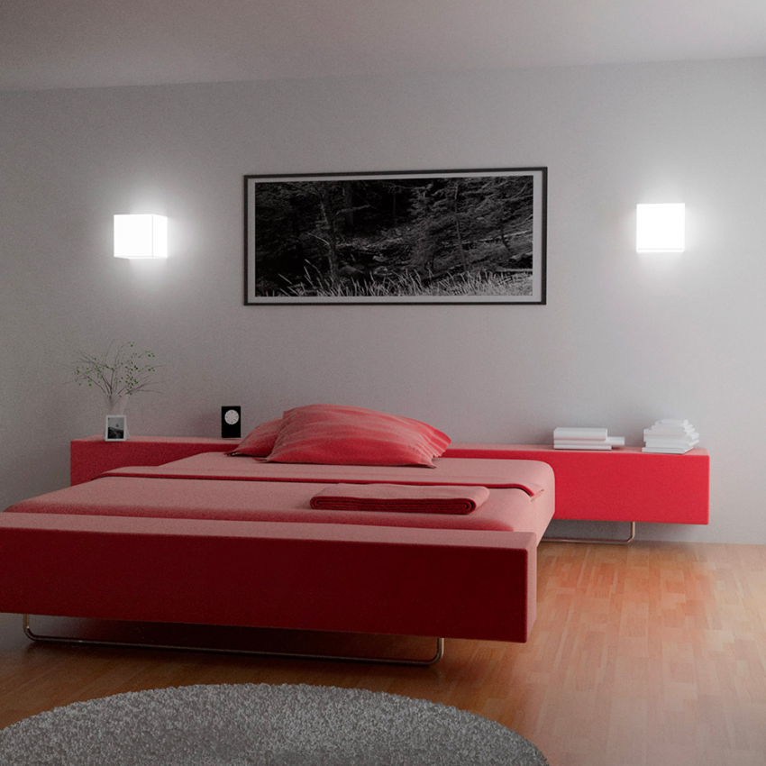 Moderne Design-Wand- und Deckenleuchte Slide Cubo Wall Aktion Moderne Design-Wand- und Deckenleuchte Slide Cubo Wall Aktion