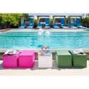 Tavolino Sedia Cubica Panchina Design Moderno Colorato Slide Cubo Pouf 