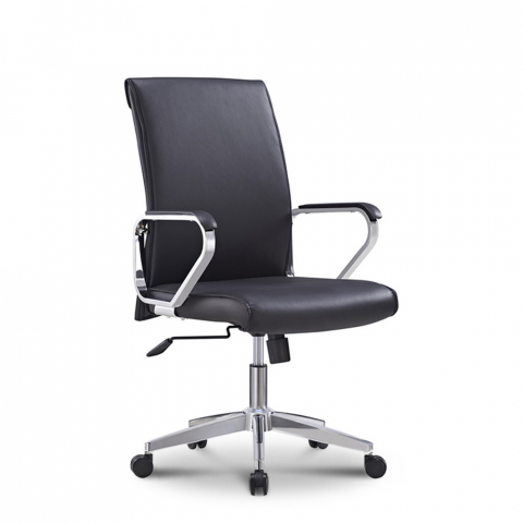 Eleganter ergonomischer Büro Drehstuhl Kunstleder Stahl Cursus