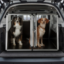 Box rigido doppio per cani trasportino gabbia in alluminio 104x91x69cm Skaut XL Vendita