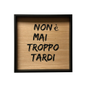 Bild Wohnzimmer Phrasen Aphorismen gedruckt Panel Rahmen 40x40cm Tardi Verkauf