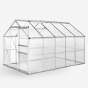 Pavonia Polycarbonat Aluminium Gartengewächshaus Fenstertür 183x305x205cm  Verkauf