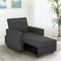 Fauteuil convertible lit 1 place avec accoudoirs design moderne Brooke Catalogue