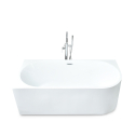 Vasca da bagno freestanding angolo arrotondato resina fiberglass Panarea Prezzo